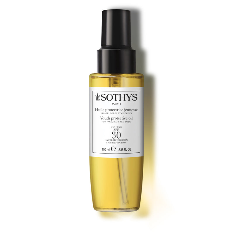 Huile Protectrice jeunesse SPF 30 visage, Corps et Cheveux DEMO